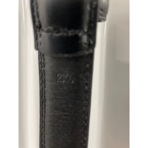 Mens Black Belt with Brass tone buckle 2XL - Picture 4 of 4